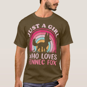 Vintage Fennec Fo Lover Just A Girl Who Loves Fenn T-Shirt