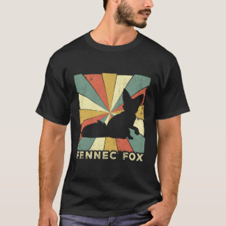 Vintage Fennec Fox Lover Retro Style Animal T-Shirt