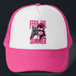 Vintage Feral Girl Summer Opossum Funny Racoon  Trucker Hat<br><div class="desc">Vintage Feral Girl Summer Opossum Funny Racoon</div>