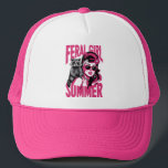 Vintage Feral Girl Summer Opossum Funny Racoon  Trucker Hat<br><div class="desc">Vintage Feral Girl Summer Opossum Funny Racoon</div>