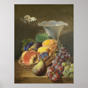 Vintage Ferdinand Kuss Still Life with Fruits Poster