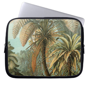 Vintage Ferns and Palm Tree Botanical Laptop Sleeve