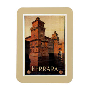 Vintage Ferrara Italian travel poster Magnet