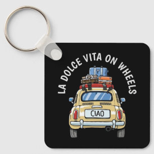 Vintage Fiat Car Key Ring
