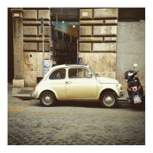 Vintage Fiat In Rome