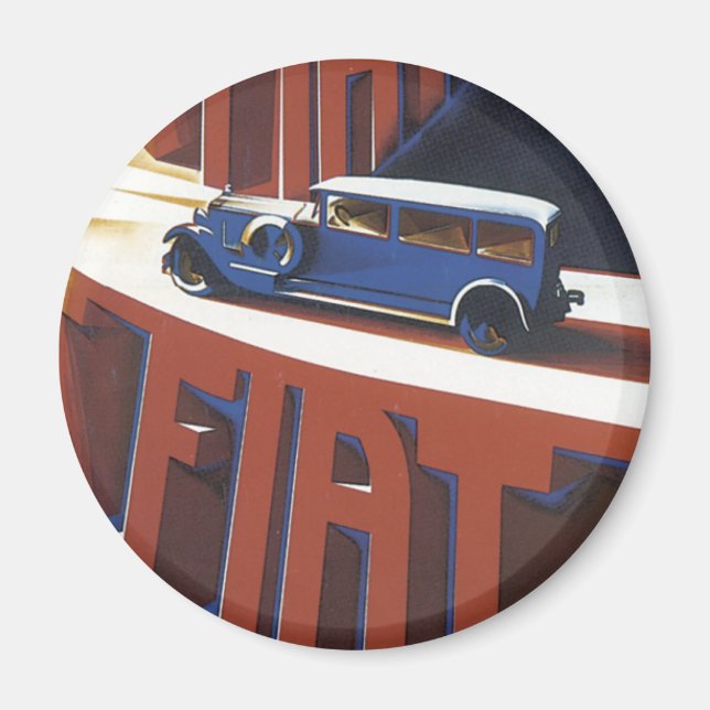 Vintage Fiat Magnet (Front)
