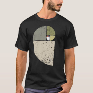 Vintage Fibonacci Spiral Math Golden Ratio Cool Sc T-Shirt