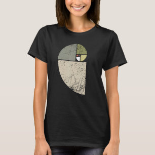 Vintage Fibonacci Spiral Math Golden Ratio Cool Sc T-Shirt