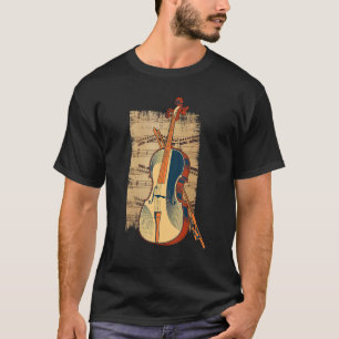 Vintage Fiddle Stringed Instrument Fiddle Violinis T-Shirt