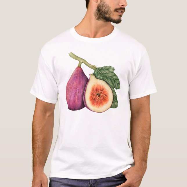 Vintage Fig Illustration T-Shirt (Front)