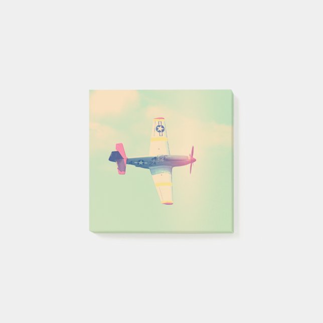 Vintage Fighter Aeroplane Post-it Notes (Front)