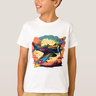 Vintage Fighter Aircraft Design T-Shirt
