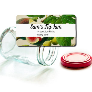 Vintage figs - personalised Jam Label