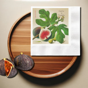 Vintage  figs wedding napkin