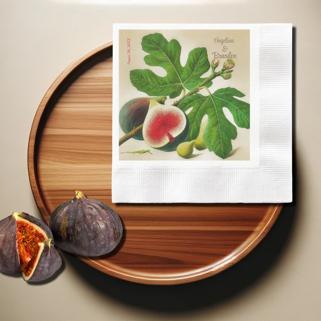 Vintage  figs wedding napkin (Creator Uploaded)