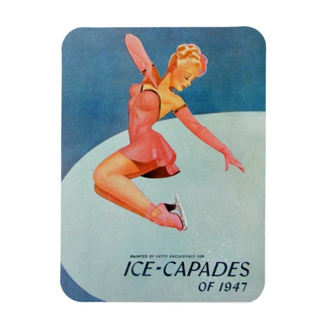 Vintage Figure Skating Ice Capades Magnet (Vertical)