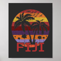 Vintage Fiji Summer Beach Travel