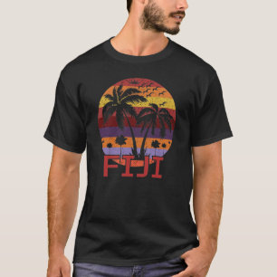 Vintage Fiji Summer Beach Travel T-Shirt