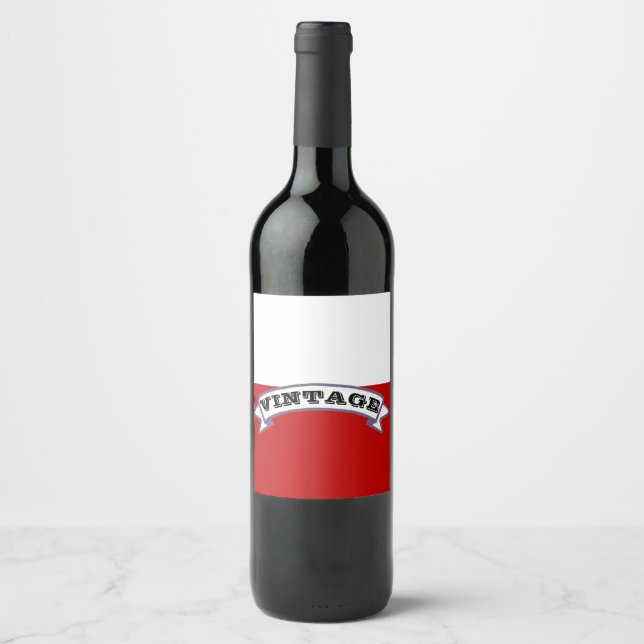 Vintage (Fill in yourself) Wine Label (Front)