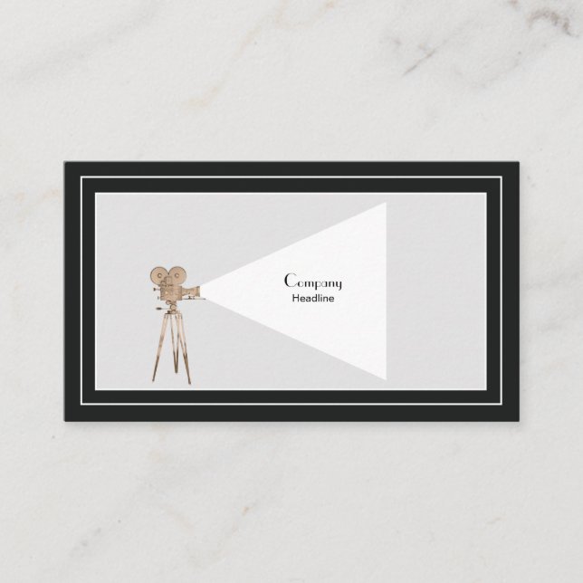 Vintage Film Camera Business Card (Front)