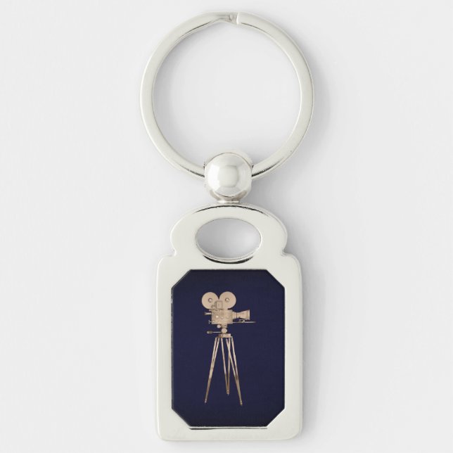 Vintage Film Camera Key Ring (Front)