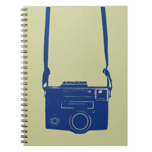 Vintage Film Camera with Neck Strap Notebook