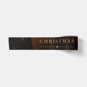 Vintage Film Christmas, Happy Family Holiday Satin Ribbon