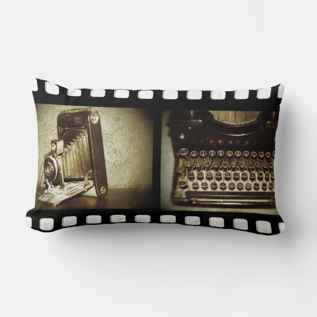 Vintage Film Lumbar Cushion (Front)