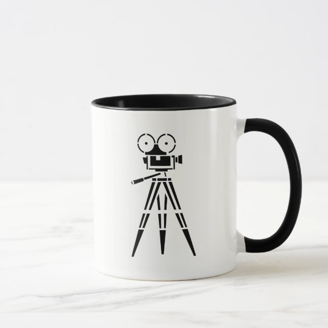 Vintage Film Movie Set Camera Coffee Mug (Right)
