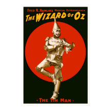 Vintage Film Poster - The Wizard of OZ Tin Man