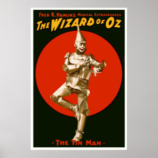 Vintage Film Poster - The Wizard of OZ Tin Man