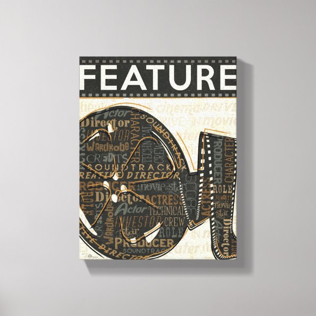 Vintage Film Reel Canvas Print (Front)