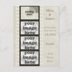 Vintage Film Strip Coming Soon Photo Postcards