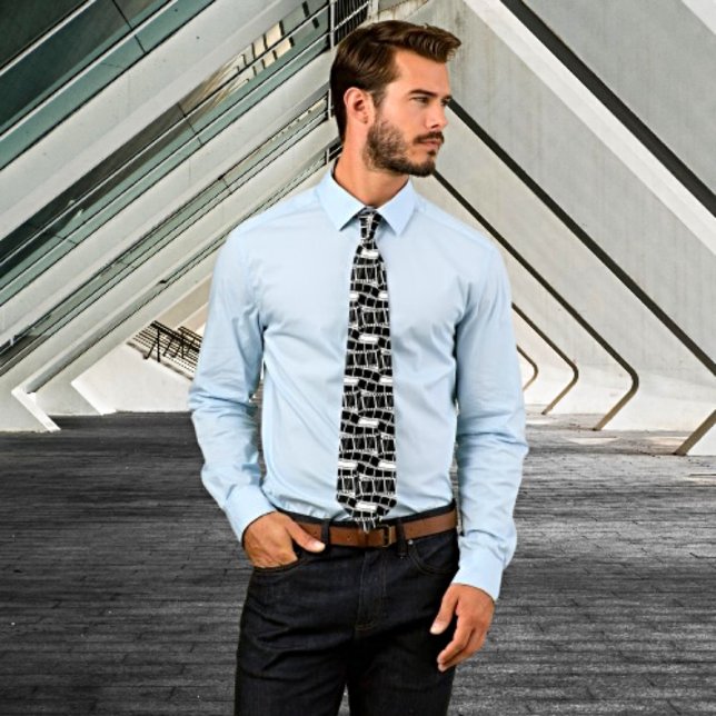 Vintage Filmstrip - Retro Cinematic Neck Tie  (Creator Uploaded)