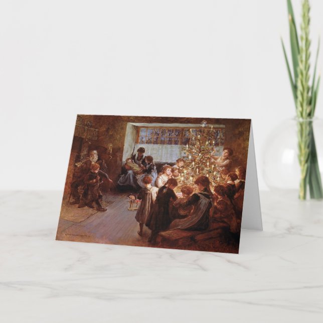 Vintage Fine Art Christmas Card (Front)