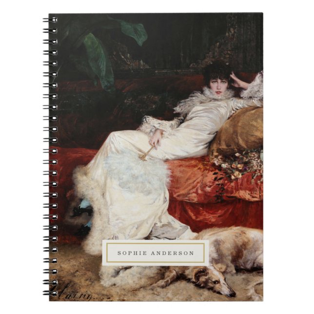 Vintage Fine Art Personalised Notebook (Front)