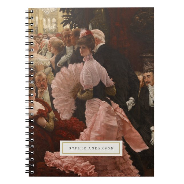 Vintage Fine Art Personalised Notebook (Front)