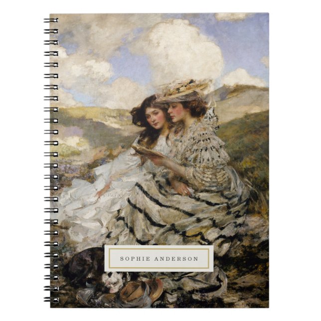 Vintage Fine Art Personalised Notebook (Front)