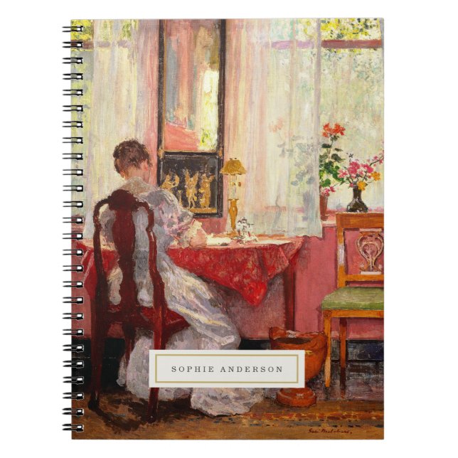 Vintage Fine Art Personalised Notebook (Front)