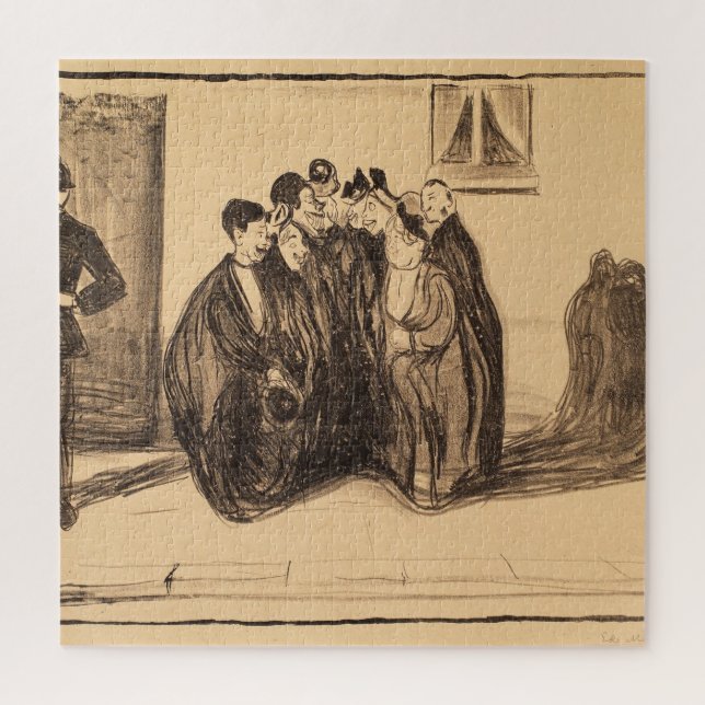 Vintage Fine Art Sketch Jigsaw Puzzle (Vertical)
