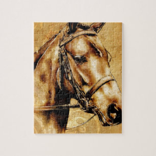 Vintage fineart F049 horse Jigsaw Puzzle