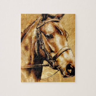 Vintage fineart F049 horse Jigsaw Puzzle
