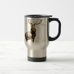 Vintage fineart F079 deer Travel Mug