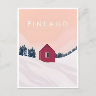 Vintage Finland suomi winter nordic europe Postcard