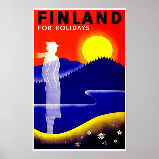 Vintage Finland Travel Poster (Front)