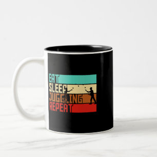 Vintage Fire And Water Guitar For Men Women Boys G Two-Tone Coffee Mug