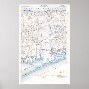 Vintage Fire Island Brookhaven Long Island Poster