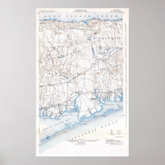 Vintage Fire Island Brookhaven Long Island Poster (Front)