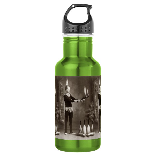 Vintage Fire Juggler 532 Ml Water Bottle (Front)