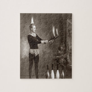 Vintage Fire Juggler Jigsaw Puzzle